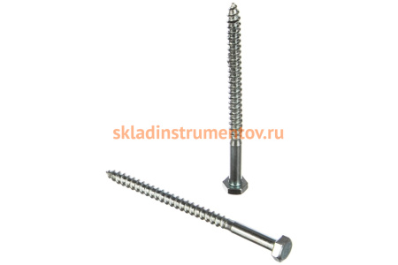 Шурупы ШДШ с шестигранной головкой ЗУБР /DIN 571/ 90 х 6 мм 60 шт 4-300451-06-090