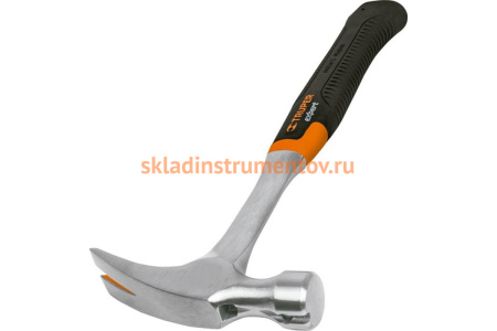 Молоток-гвоздодер Truper MXR-20 16821 с полированным бойком, металлическая ручка