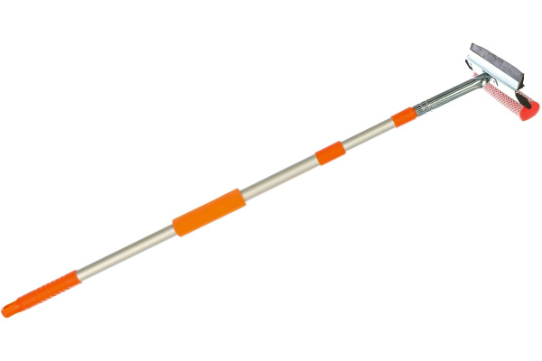 Щетка для мытья стекол Airline AB-G-01 с телескопической ручкой, поролоном и водосгоном 130 см