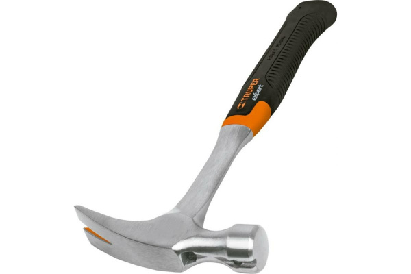 Молоток-гвоздодер Truper MXR-20 16821 с полированным бойком, металлическая ручка