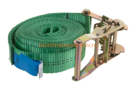 Стяжной ремень для крепления груза 5м, 1,0/2,0 т кольцевой РОМЕК 35.10.1.к 2000000005256