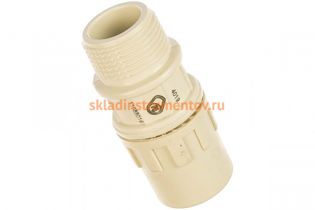Муфта соединительная "ШиреФит" (20 мм; 3/4") для трубопровода Зубр 51461-20-3/4