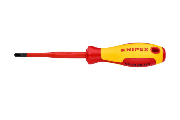 Тонкая отвёртка PlusMinus 212 мм KNIPEX KN-982402SLS