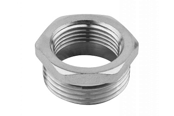 Футорка Зубр "ЭКСПЕРТ", никелированная латунь, 1" х 3/4" 51281-1-3/4