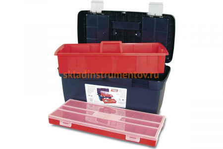Ящик для инструментов с глубоким лотком + органайзер 58х29х29см №19 Tayg TAY-119002