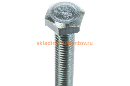 Болт с шестигранной головкой в комплекте с гайкой, шайбой, шайбой пружинной, ЗУБР, МАСТЕР, 303436-06-070