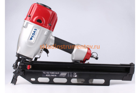 Пневматический гвоздезабивной реечный пистолет Pegas pneumatic FNN9021 с регулятором 1020