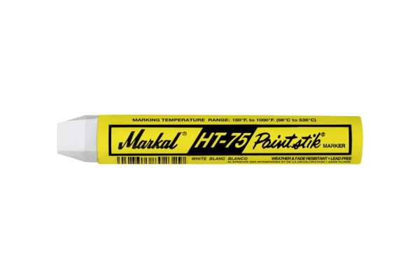 Маркер-краска для маркировки горячего металла Markal HT-75 Paintstik (93C до 538C), белый 84820 Маркер-краска для маркировки горячего металла Markal HT-75 Paintstik (93C до 538C), белый 84820