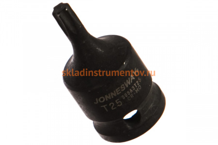 Насадка торцевая ударная 3/8"DR TORX, T25, 38 мм Jonnesway S09A3T25