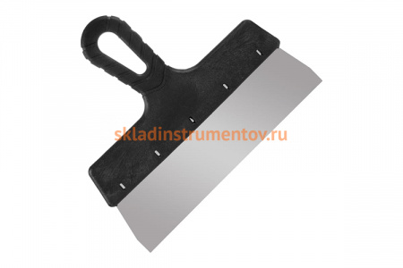 Фасадный шпатель РемоКолор ГОСТ, прямой, пружинная сталь 65Г, лакированное полотно, 250мм, 12-5-725