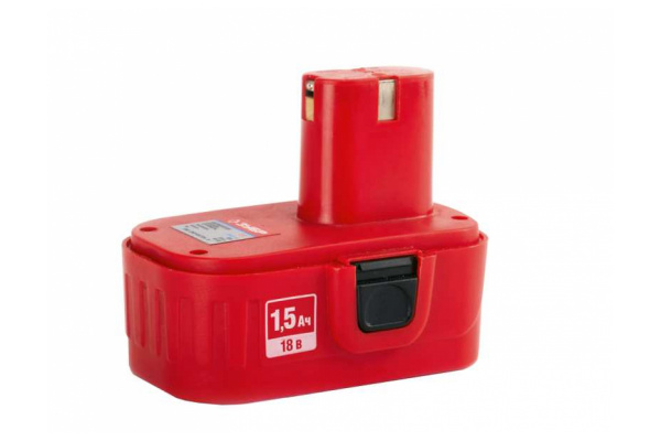 Батарея аккумуляторная (1.5 А*ч; 18 В; Ni-Cd) для шуруповертов Зубр ЗАКБ-18