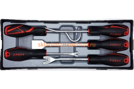 Набор для демонтажа обшивки автомобиля. 5 предметов FORCE T905M2