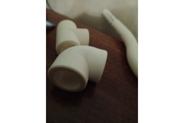 Уголок Энкор PPRC ф 20мм угол 90 белый 45330