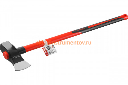 Кованый колун с двухкомпонентной фибергласовой рукояткой, 3,6кг/900мм ЗУБР МАСТЕР 20623-36