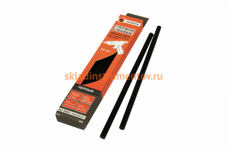 Стержни клеевые 7х200мм, 10шт черный Энкор 022 505022