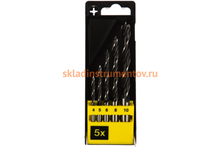 Набор сверл (5 шт, 4-10 мм) по дереву D.BOR 180005404D