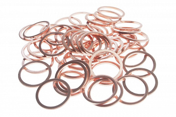 Набор медных шайб JTC размер: толщина 1.4, внутр. д. 17.3, наружн. д. 20.8 50 шт. 20161