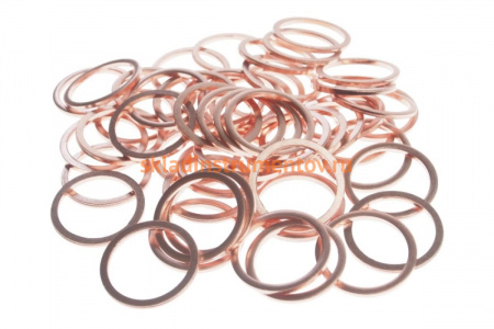 Набор медных шайб JTC размер: толщина 1.4, внутр. д. 17.3, наружн. д. 20.8 50 шт. 20161