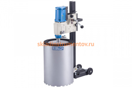 Установка алмазного бурения с наклонной станиной L=1000 мм, быстросъемной пластиной и двигателем R2221 SHIBUYA TS-402 AB61 51249