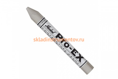Восковой строительный мелок Markal Pro-EX универсальный, белый 80380