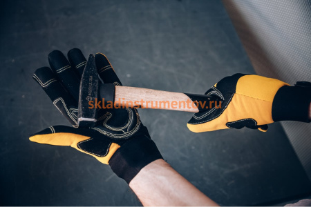 Защитные трикотажные перчатки Jeta Safety, черно-желтые, размер XL, JAV01-10/XL Защитные трикотажные перчатки Jeta Safety, черно-желтые, размер XL, JAV01-10/XL