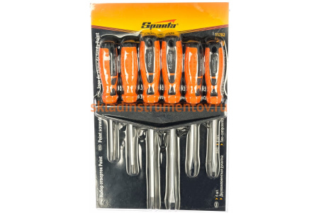 Набор отверток, CrV, двухкомпонентные рукоятки, 6шт SPARTA Point 11782