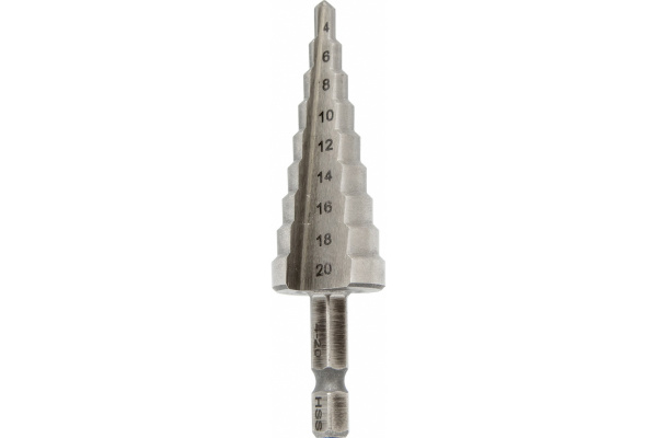 Сверло ступенчатое M2-TiN 4-20 мм RAGE VIRA 554300