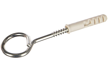 Распорный дюбель Зубр МАСТЕР тип ЕВРО с шурупом-кольцом, 12х60 / 8х135 мм, 2 шт 30696-12-60