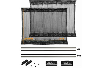 Солнцезащитные раздвижные шторки (50х47-53 см, черный цвет) Airline ASPS-S-07