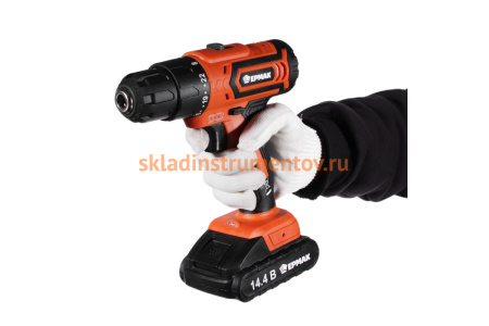 Аккумуляторная дрель-шуруповерт ЕРМАК ДША-14.4-2 646-324