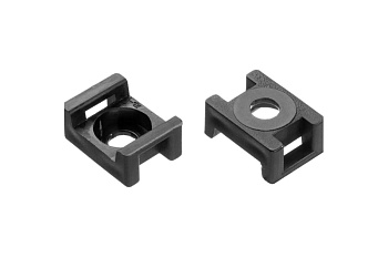 Усиленная площадка под хомут-стяжку Зубр 100 шт, нейлоновая 30921