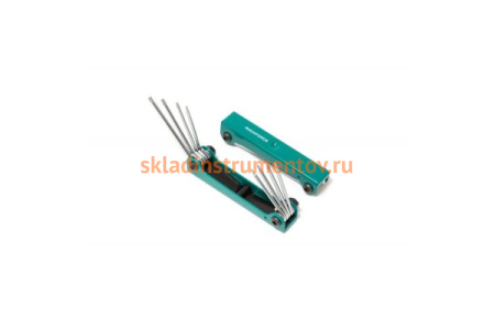 Набор ключей TORX складной 8 предметов Т5-Т10, Т15, Т20 ROCKFORCE RF-5087F