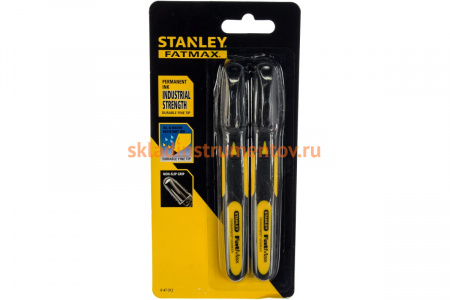 Набор маркеров FatMax черный цвет 2 шт Stanley 0-47-312