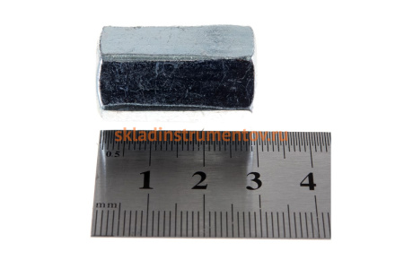 Гайка ЗУБР DIN 6334 переходная, M10, 1 шт, оцинкованная, 303756-10