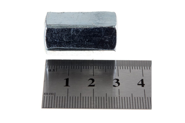 Гайка ЗУБР DIN 6334 переходная, M10, 1 шт, оцинкованная, 303756-10