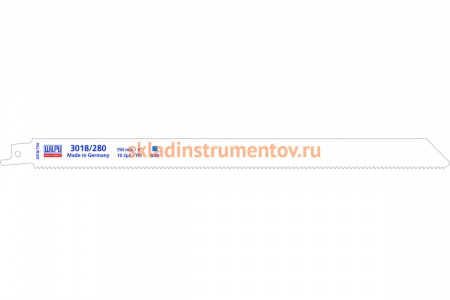 Полотно по металлу 3018/280 (5 шт; 280х19х0.9 мм; 260 мм; 10 TPI) WILPU 1482800005