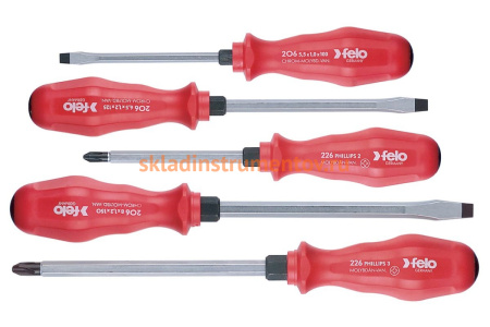 Набор ударных отверток SL/PH, 5 шт Felo 20695198