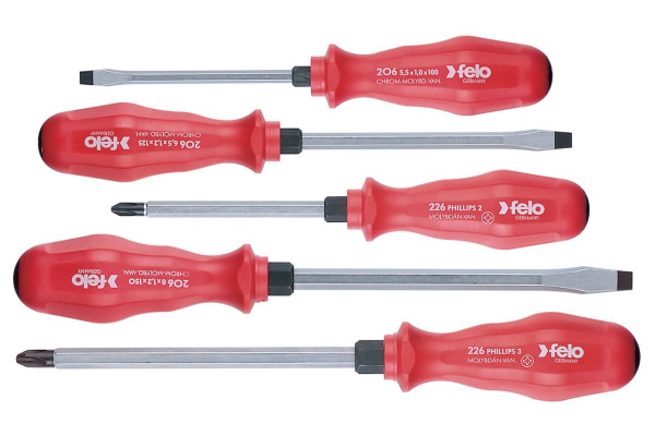 Набор ударных отверток SL/PH, 5 шт Felo 20695198