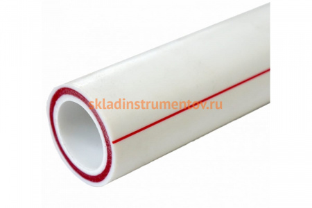 Труба Энкор PPRC ф 40 PN 20 армированная стекловолокном, белая 2м 45663