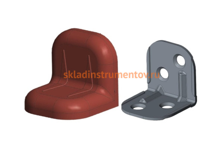 Уголок с заглушкой MFK-TORG 24х24х25х1.2 красное дерево темное 8 24 24 8