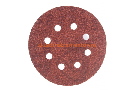 Круг шлифовальный на липучке для обработки дерева (125 мм; Р60; 8 отверстий) KLINGSPOR 270337