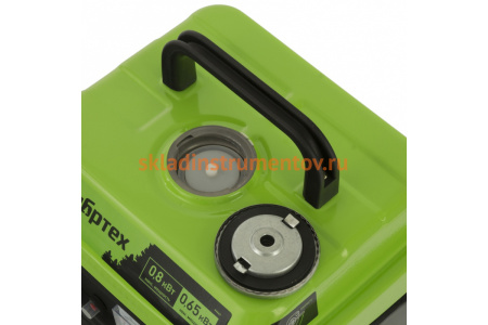 Бензиновый генератор СИБРТЕХ БС-950 0,8 кВт 230 В, 2-х такт, 4 л, ручной стартер 94665