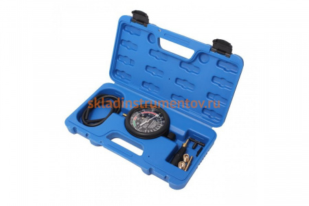 Тестер давления топлива и вакуума в наборе с резьбовыми адаптерами ROCKFORCE 9 предметов RF-904G4