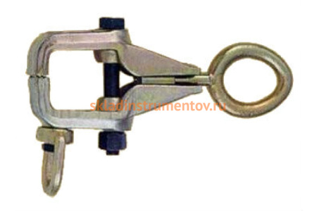 Клещеобразный зажим для кузовных работ с боковым рем-кольцом и рем-болтом FORCE 62505 (2т, 3т)