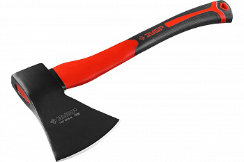 Кованый топор с двухкомпонентной стеклопластиковой рукояткой, 1,2кг ЗУБР "МАСТЕР" 2061-12