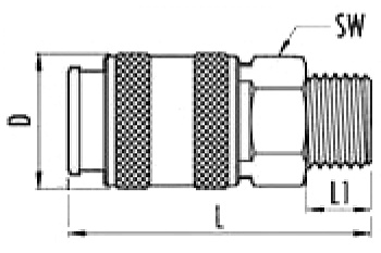 Переходник для компрессоров (1/2"; рапид) 112/3 M1/2" GAV 38842