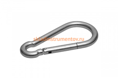 Карабин оцинкованный DIN 5299С 15 шт. (10 мм; ТФ5) Зубр 4-304545-10