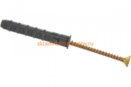 Дюбель "Ежик" 10 шт. с шурупом (8x50 мм) Стандарт Зубр 30661-08-50