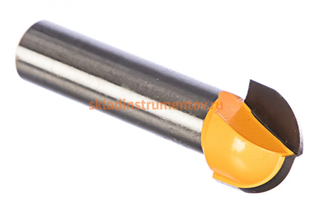 Фреза пазовая галтельная (12.7х10 мм; R 6.35 мм; хвостовик 8 мм) по дереву Энкор 9297