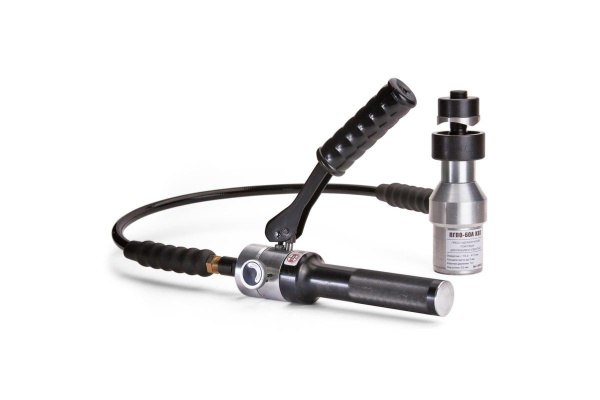 Помповый гидравлический пресс для пробивки отверстий КВТ ПГПО-60А 66533 Помповый гидравлический пресс для пробивки отверстий КВТ ПГПО-60А 66533